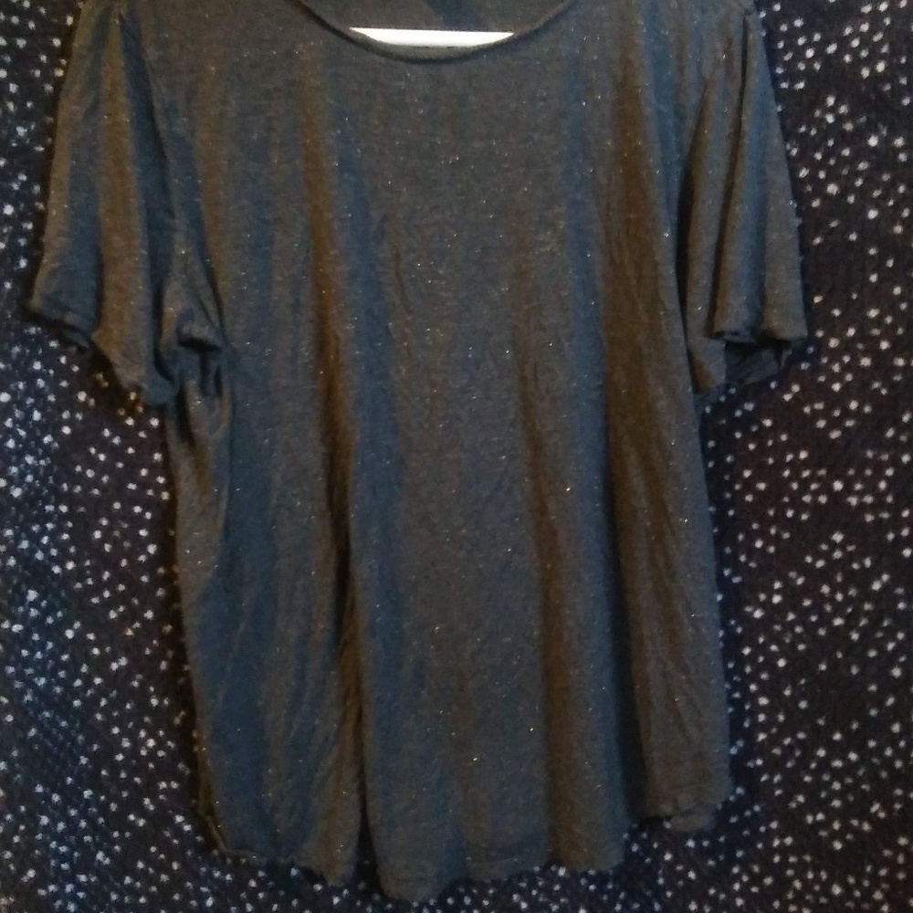 Old navy excellent condition top grey with sparkles in fabric